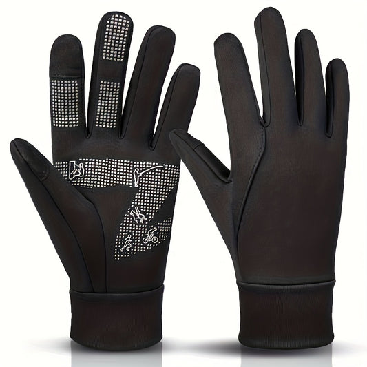 1 pair Warm Touch Screen Gloves Outdoor Cycling Driving Gloves