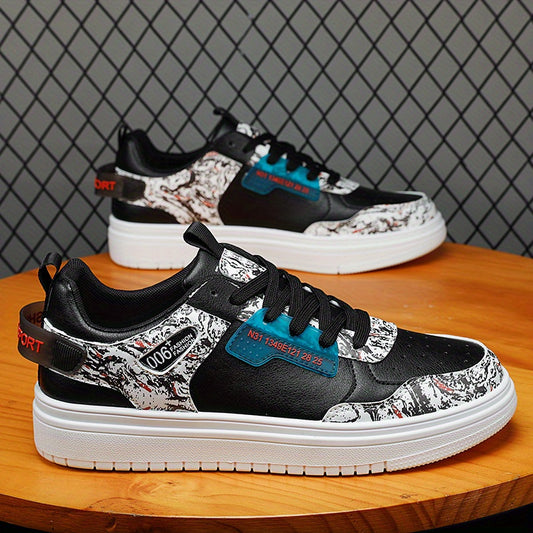Anime Print Skate Shoes Non Slip Sneakers for Men
