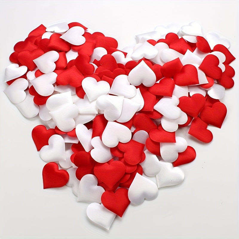 100pcs Heart Confetti Red Deodorized Petals Wedding Table Scatter Decoration