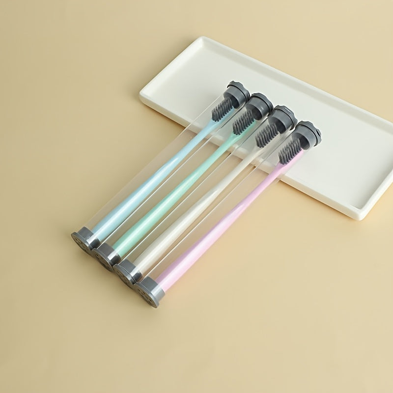 Portable Bamboo Charcoal Soft Toothbrush for Travel & Home