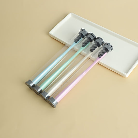 Portable Bamboo Charcoal Soft Toothbrush for Travel & Home