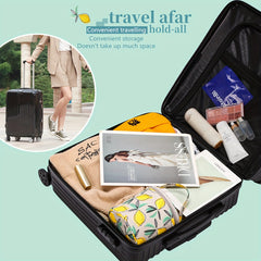 Waterproof Cylinder Crochet Storage Bag Printed Tote Bag