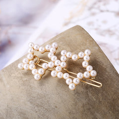 Faux Pearl Hair Clips Geometric Hair Barrettes For Women