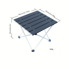 Portable Folding Aluminum Camping Table + Storage Bag