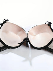 Lace Push Up Bra  Comfy & Breathable Bow Tie Bra