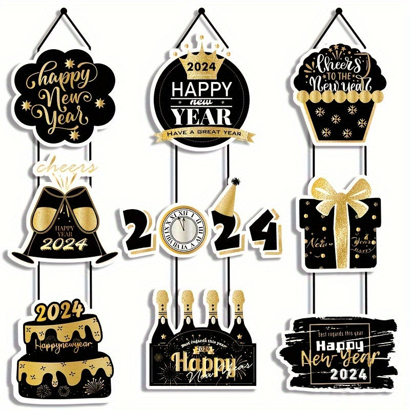 Happy New Year Door Hanging Decoration