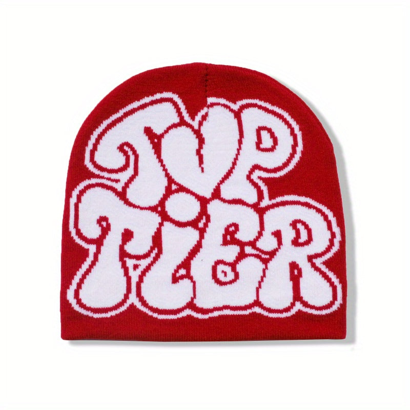 TIER Hip Hop Beanie Cap Unisex Y2k Cold Knit Hat