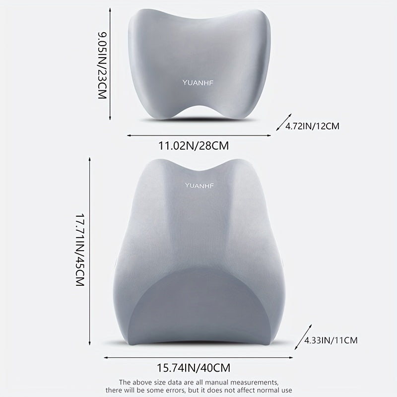 Memory Foam Car Neck Pillow Waist Cushion for Driving