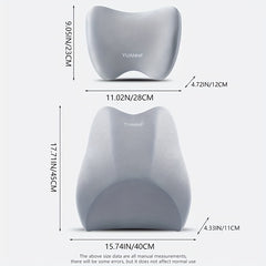 Memory Foam Car Neck Pillow Waist Cushion for Driving