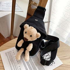 Cute Bear Cartoon Crossbody Bag for Girls