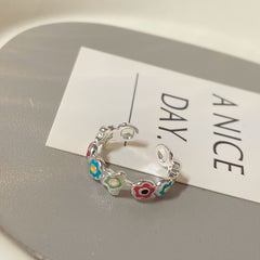 Sweet Small Flower Ring Niche Sense All match Open Ring