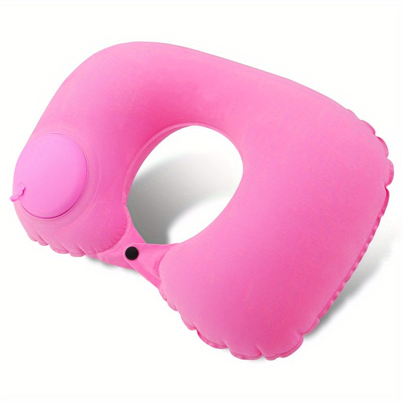 Inflatable U Shaped Pillow Travel Portable Cervical Spine Neck Pillow Nap Pillow