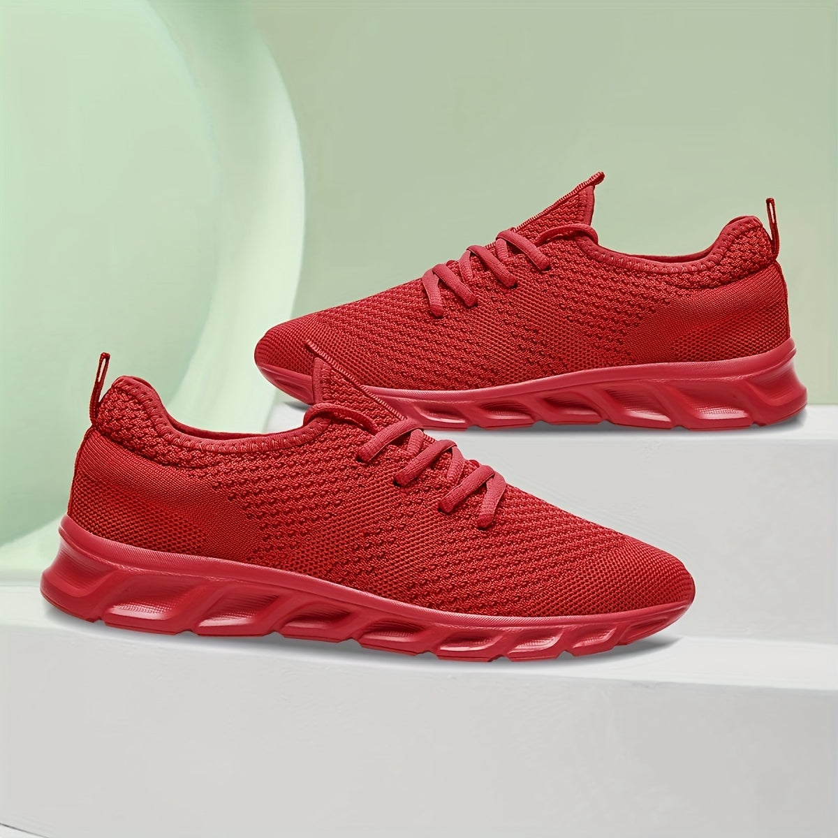 Breathable Lace Up Running Sneakers Comfort Sports Shoes