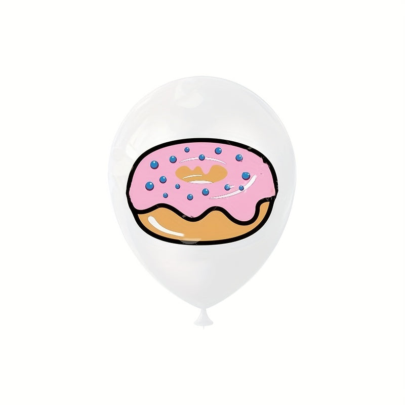 16pcs Donut Theme Latex Balloons Kids Birthday Party Decoration Set