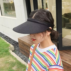 Casual Visor Hat Wide Brim UV Protection Sun Hat Lightweight Summer Travel