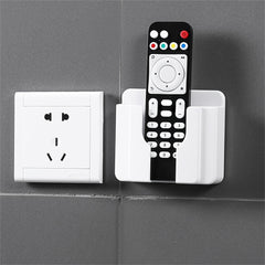 Wall Mount Phone Holder Organizer Storage Box Remote Control Phone Bracket