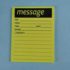 Sticky Note Phone Message Pad Colored Fluorescent Notebook
