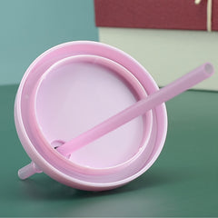 500ml Rainbow Bubble Double Layer Water Cup Large Capacity