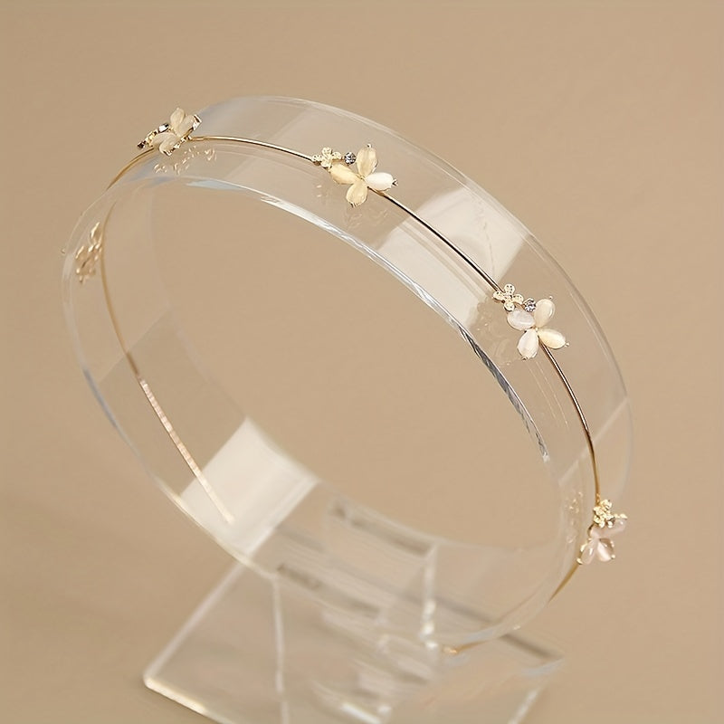 Opal Flower Headband Hair Accessories for Women