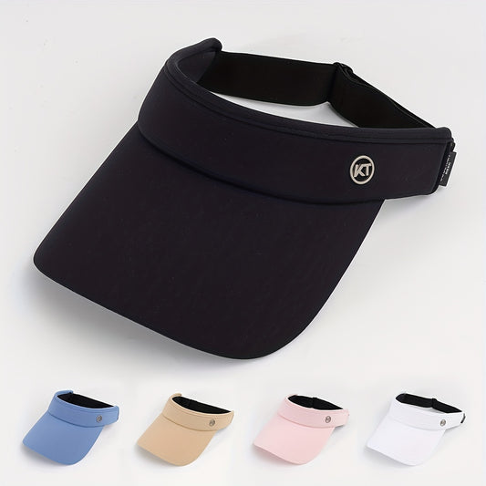 Solid Visor Hat Casual Sunshade Sports Golf Baseball Cap Unisex Lightweig...