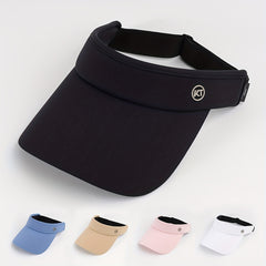 Solid Visor Hat Casual Sunshade Sports Golf Baseball Cap Unisex Lightweig...