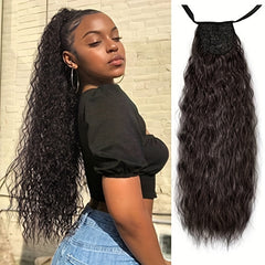 Long Wavy Drawstring Ponytail Extensions