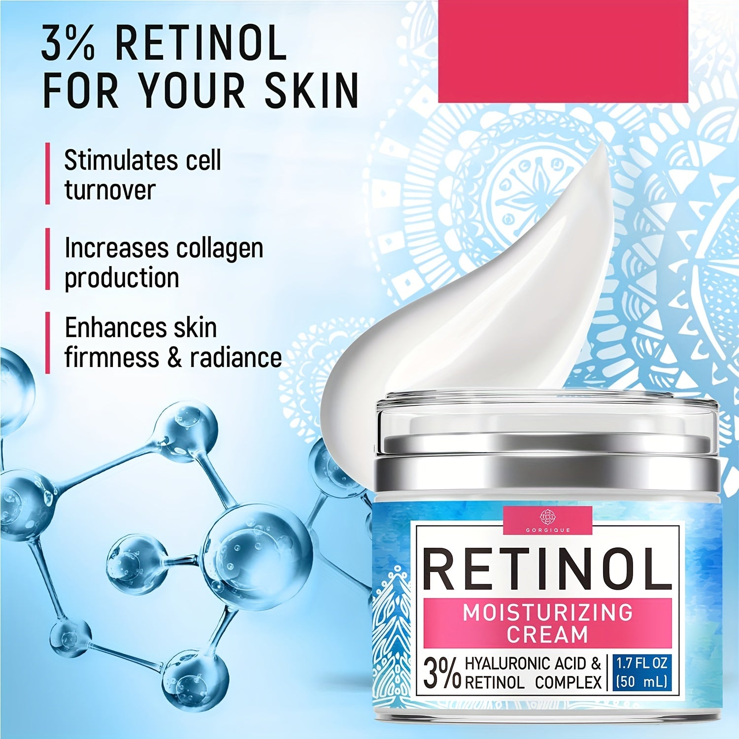 Retinol Face Cream 50ml Anti-Aging Moisturizer