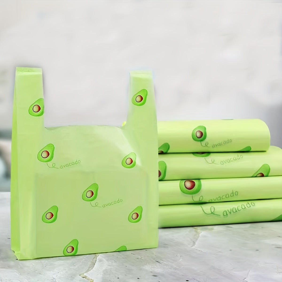 25pcs Avocado Pattern Tote Bag for Wedding Birthday Party Gift Packing