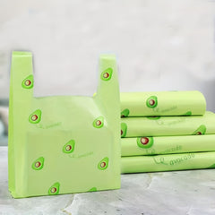 25pcs Avocado Pattern Tote Bag for Wedding Birthday Party Gift Packing