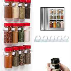 Universal Spice Jar Clips Organizer for Refrigerators
