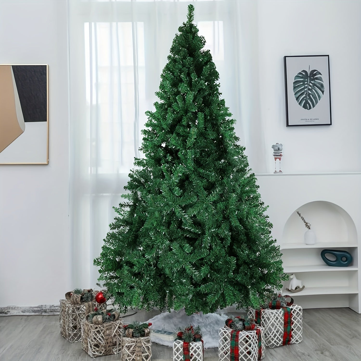 Artificial Christmas Tree With Metal Hinge And Foldable Stand