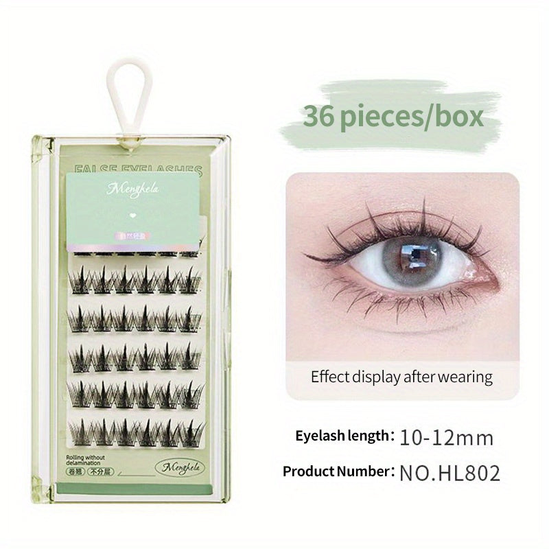 Segmented False Eyelashes for Natural Look