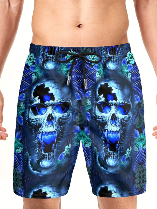Men's Broken Skulls Shorts with Pockets