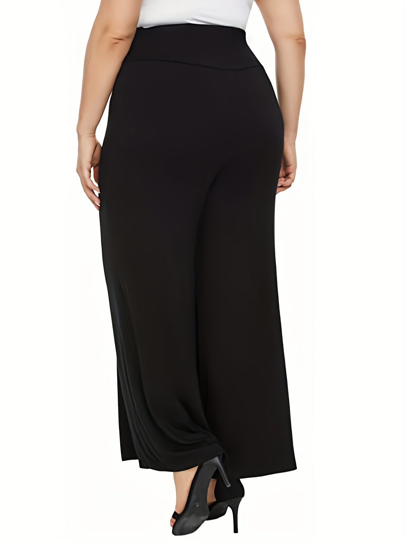  High Rise Wide Leg Pants
