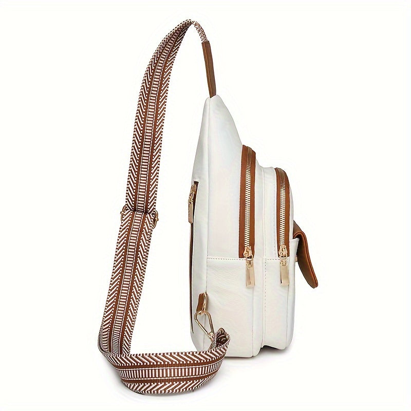 Pocket Chest Bag Crossbody Bag Women's Casual Sling Shoulder Purse