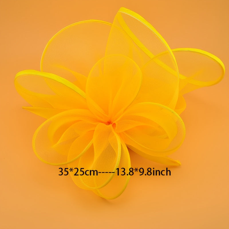 Vintage Mesh Flower Fascinator Clip Headpiece