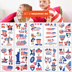 10 Pcs Easter Festive Tattoo Stickers Set