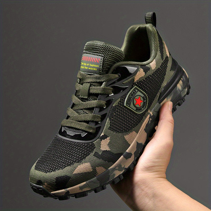 Men's Camo Breathable Non Slip Sneakers Outdoor Training Shoes