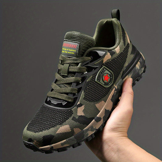 Men's Camo Breathable Non Slip Sneakers Outdoor Training Shoes