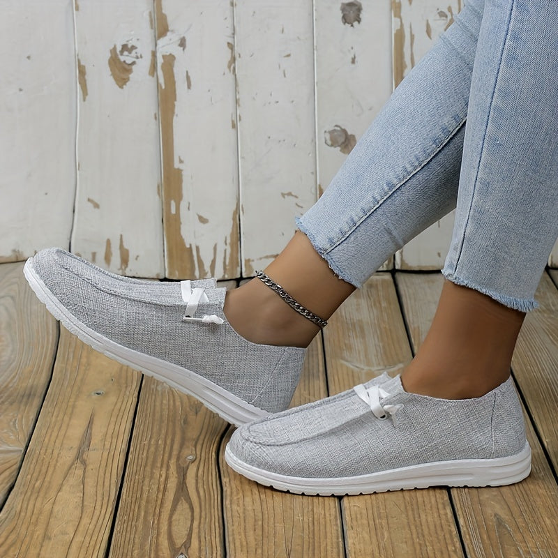Women's Canvas Low Top Lace Up Shoes Lightweight