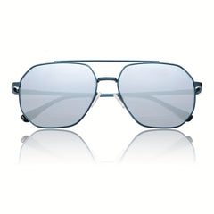 Men's Retro Large Frame Sunglasses UV Resistant for Holiday Outdoor Beach