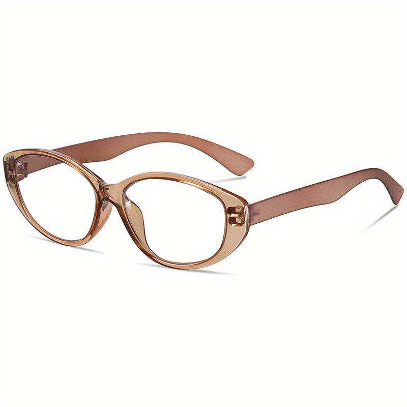 Light Blocking Reading Glasses Retro Jelly Oval HD Presbyopic Glasses