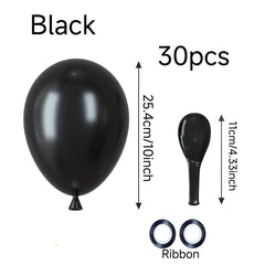 30pcs Halloween Balloons with Ribbon