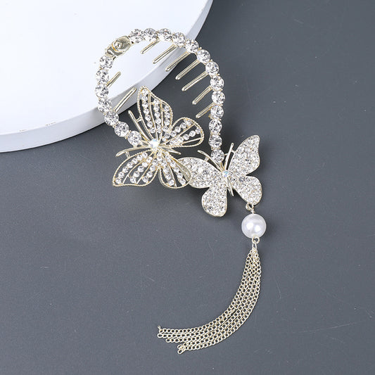 Vintage Metal Hair Clips Peacock Hairpin Charm Hairpiece Jewelry for Women