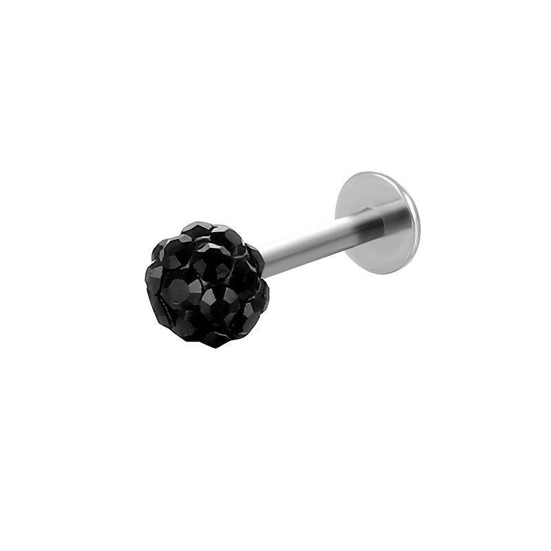 5pcs Rhinestone Labret Nose Stud Earrings