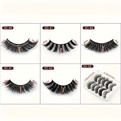 5 Pairs 3D Mink Lashes Natural Thick And Long False Eyelashes Extension