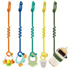 Adjustable Silicone Toy Safety Straps for Baby Gear