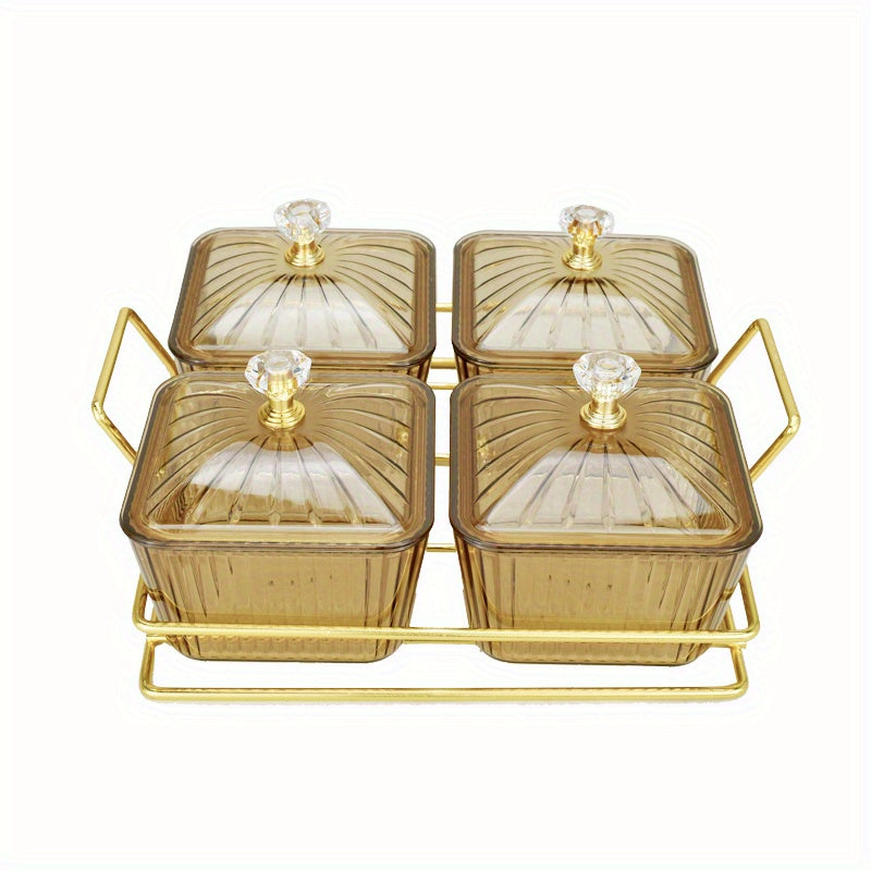 Nut Box Dried Fruit Box With Lid Snack Plate Transparent Nut Jar