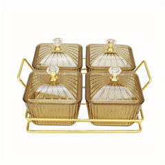 Nut Box Dried Fruit Box With Lid Snack Plate Transparent Nut Jar