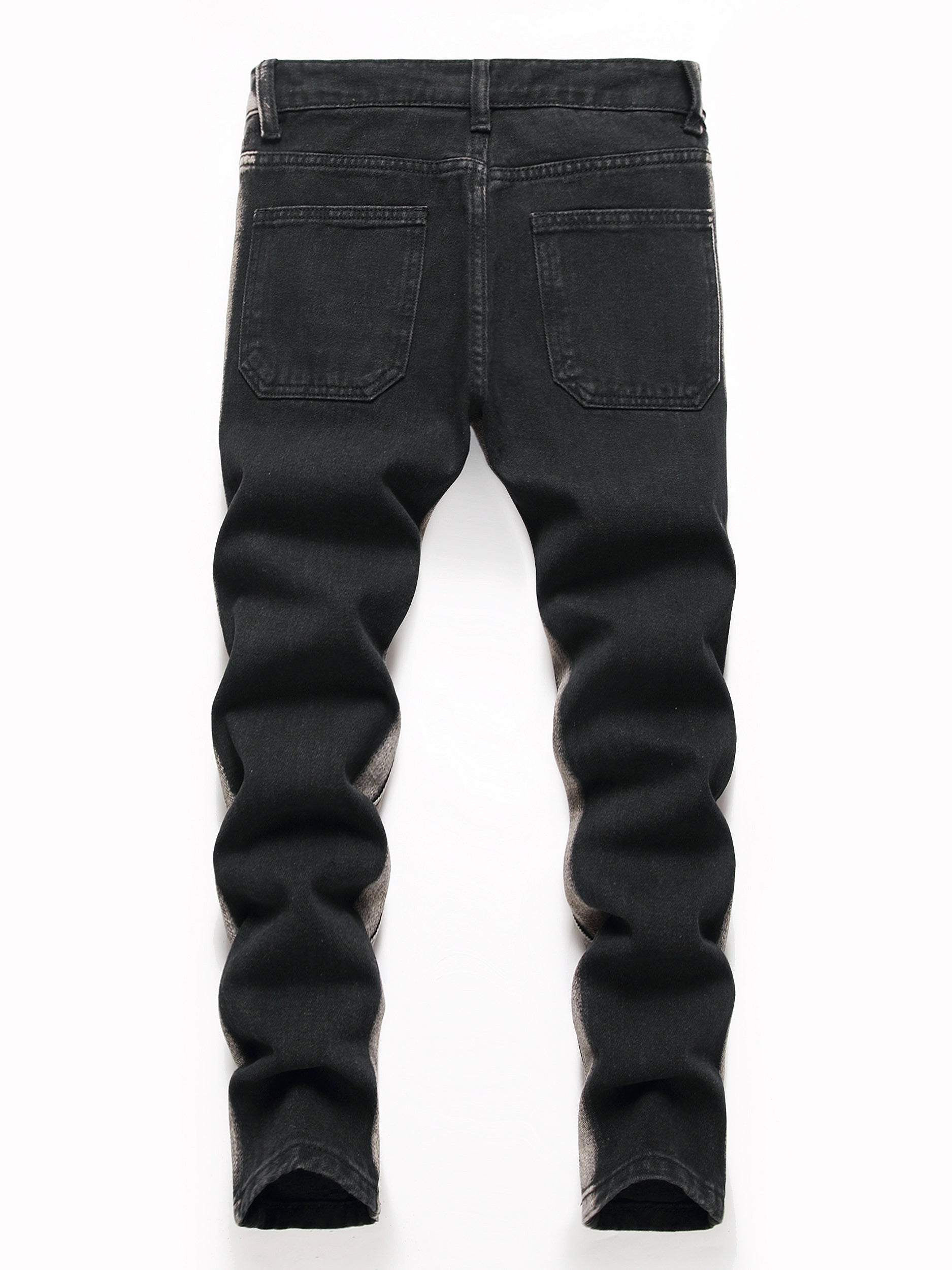 Boys Ripped Straight Jeans Denim Pants